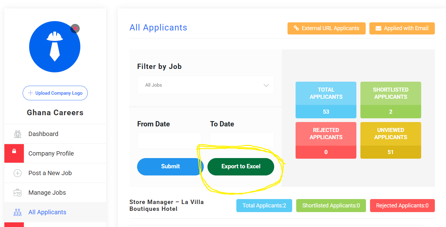 Employer dashboard summary 1